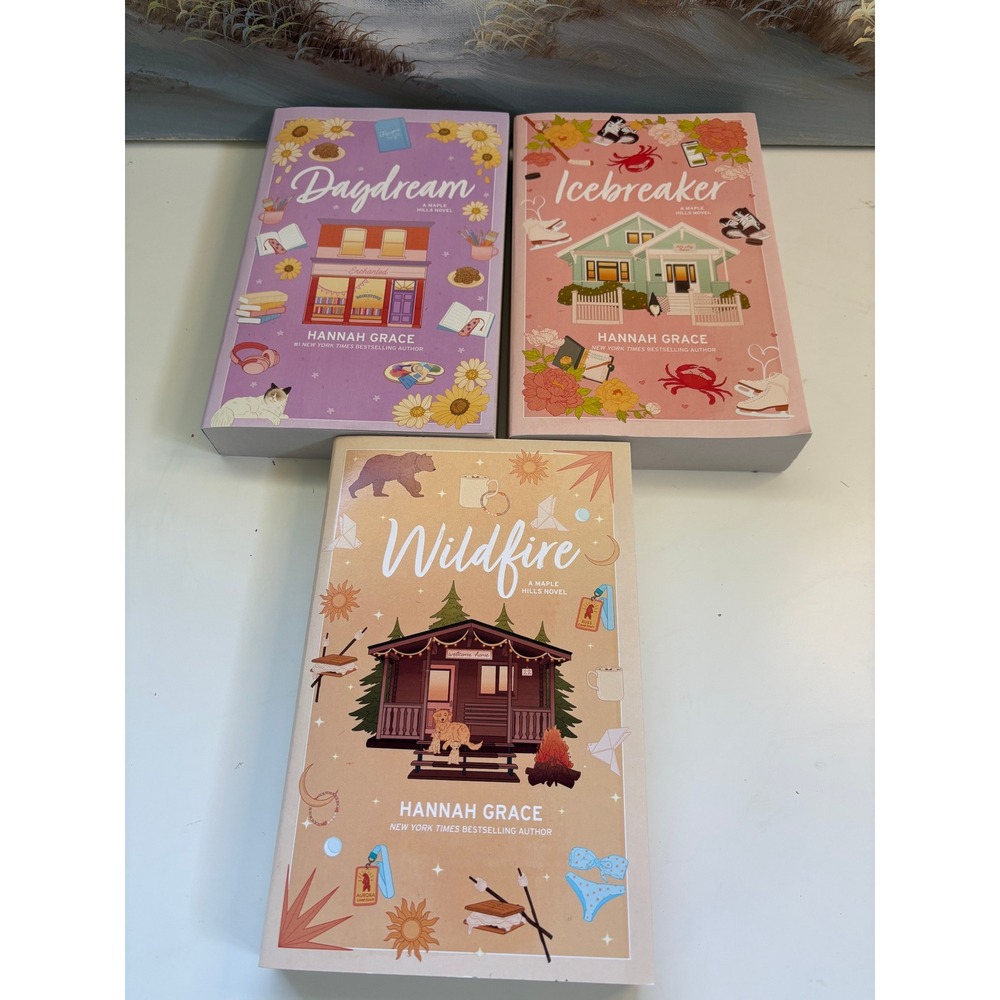 SIGNED Icebreaker, Wildfire & Daydream MAPLE HILLS by Hannah Grace PROBABLY SMUT - Picture 2 of 10